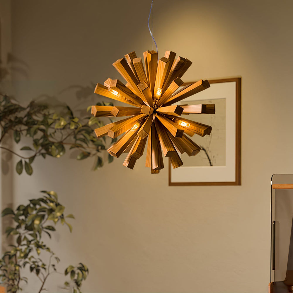 Nova Burst Curated Iron & Glass Chandelier