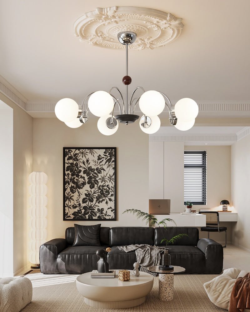 Modern Novara Chandelier – Ambient Illumination in Luxury Interior Setting View 9