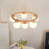 Miira Wood Chandelier – Ambient Illumination in Luxury Interior Setting View 12