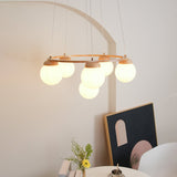 Miira Wood Chandelier – Handcrafted Material Texture and Detail View