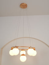 Miira Wood Chandelier – Ambient Illumination in Luxury Interior Setting View 14