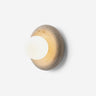 Nuvane Orb Curated Yellow Travertine Wall Sconce