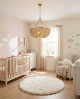 Oakmere Curated Solid Hardwood Chandelier – unlit natural material contrast