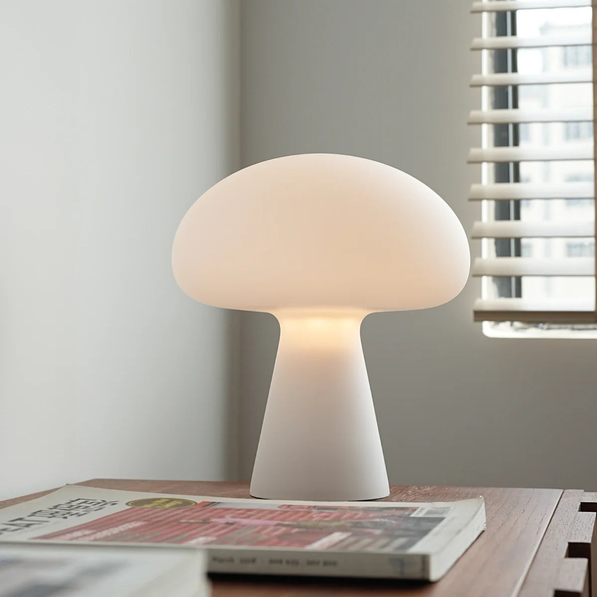 ABS Table Lamp View 7 | Mushroom Table Lamp | Nordic Designer ABS | JINSHE | JINSHE