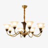 Octavia Curated Mouth-Blown Frosted Glass Chande