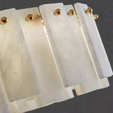 JINSHE Natural Spanish Alabaster Onyx Ring Double Chandelier | Modern Luxury Lighting Chandelier - product image