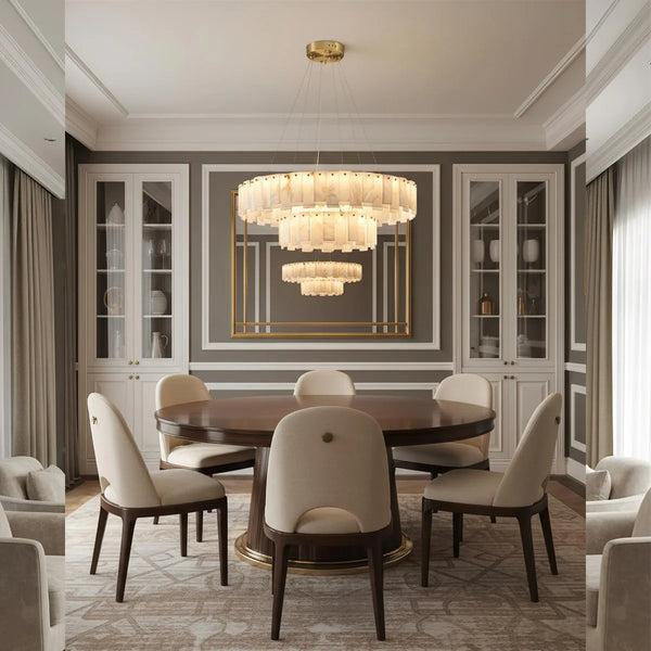 Onyx Double Ring Chandelier