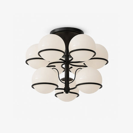 Opal Glass Globe Flush Mount