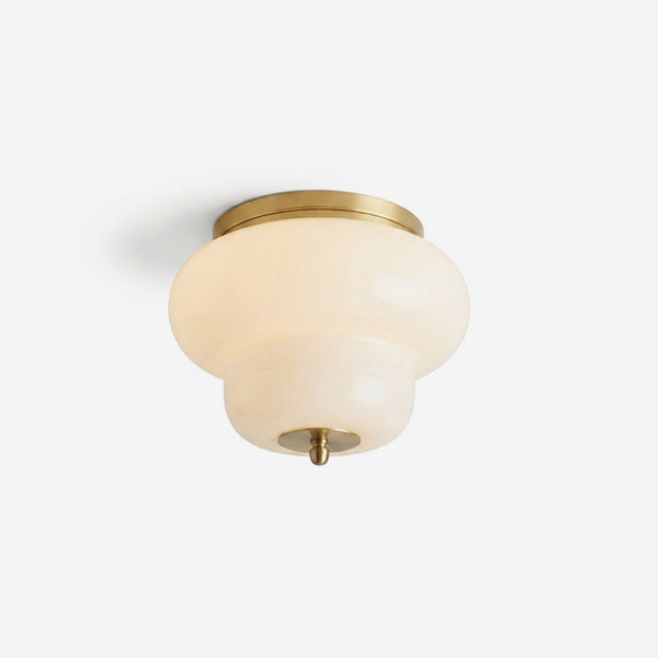 Opaque Curated Mouth-Blown Frosted Glass Flush M