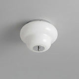 Opaque Curated Mouth-Blown Frosted Glass Flush M – Dia 28cm x H 21cm  ∅ 11 x H 8.2 finish configuration #1 #2 #3