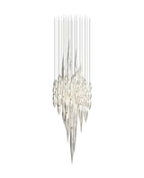 Opera Curated Mouth-Blown Frosted Glass Chandeli – ∅ 19.7 x H 59.1 finish configuration