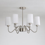 Opulenza Curated Mouth-Blown Frosted Glass Chand – 6-lights ∅ 27.6 x H 19.7 finish configuration