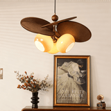 Orabel Ember Curated Amber Art Glass Chandelier – illuminated warm ambiance setting