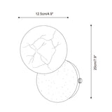 Orb Alabaster Curated Alabaster Wall Sconce – macro detail view