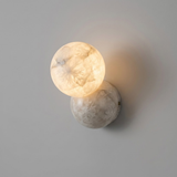 Orb Alabaster Curated Alabaster Wall Sconce – Dia 12.5cm x H 20cm  ∅ 4.9 x H 7.9 finish configuration