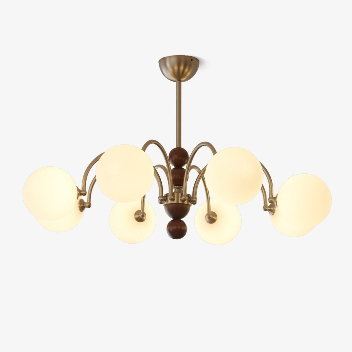 Orbital Curve Chandelier – Handcrafted Architectural Luxury Lighting Fixture
