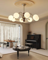 Orbital Curve Chandelier – Ambient Illumination in Luxury Interior Setting View 9