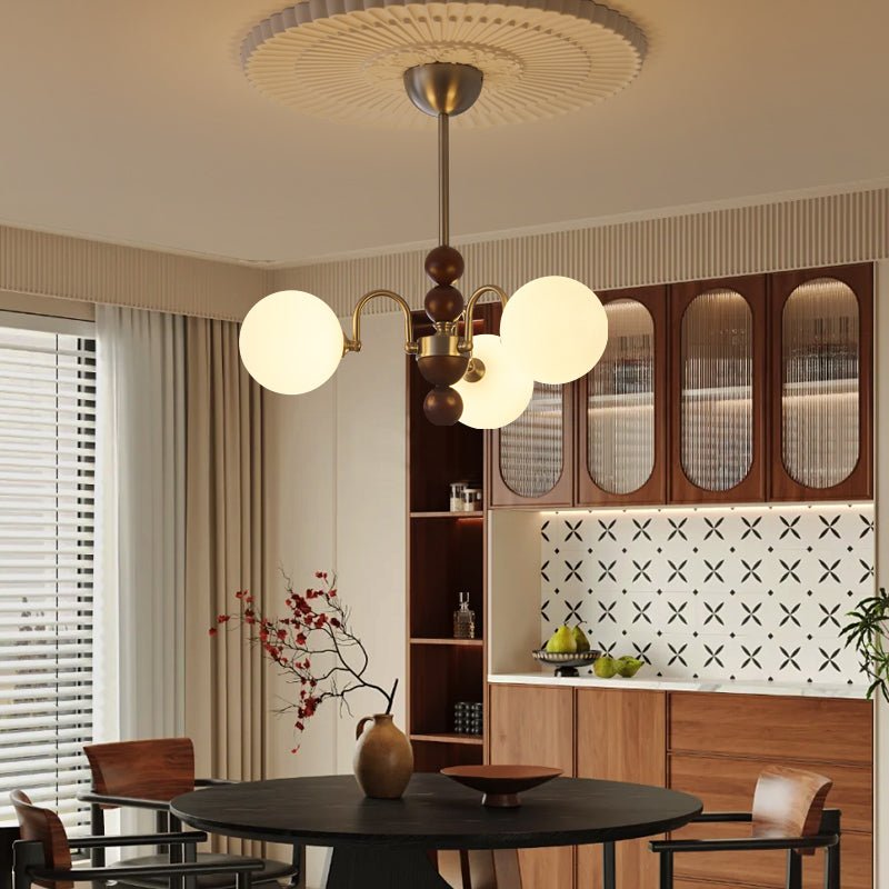 Orbital Curve Chandelier – Ambient Illumination in Luxury Interior Setting View 6