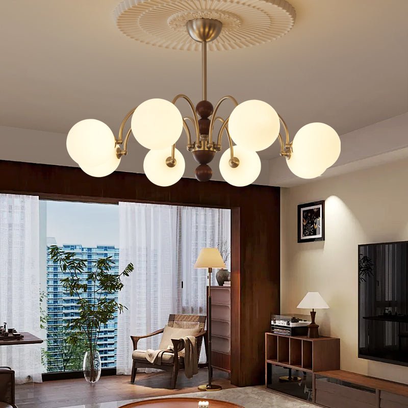 Orbital Curve Chandelier – Ambient Illumination in Luxury Interior Setting View 5