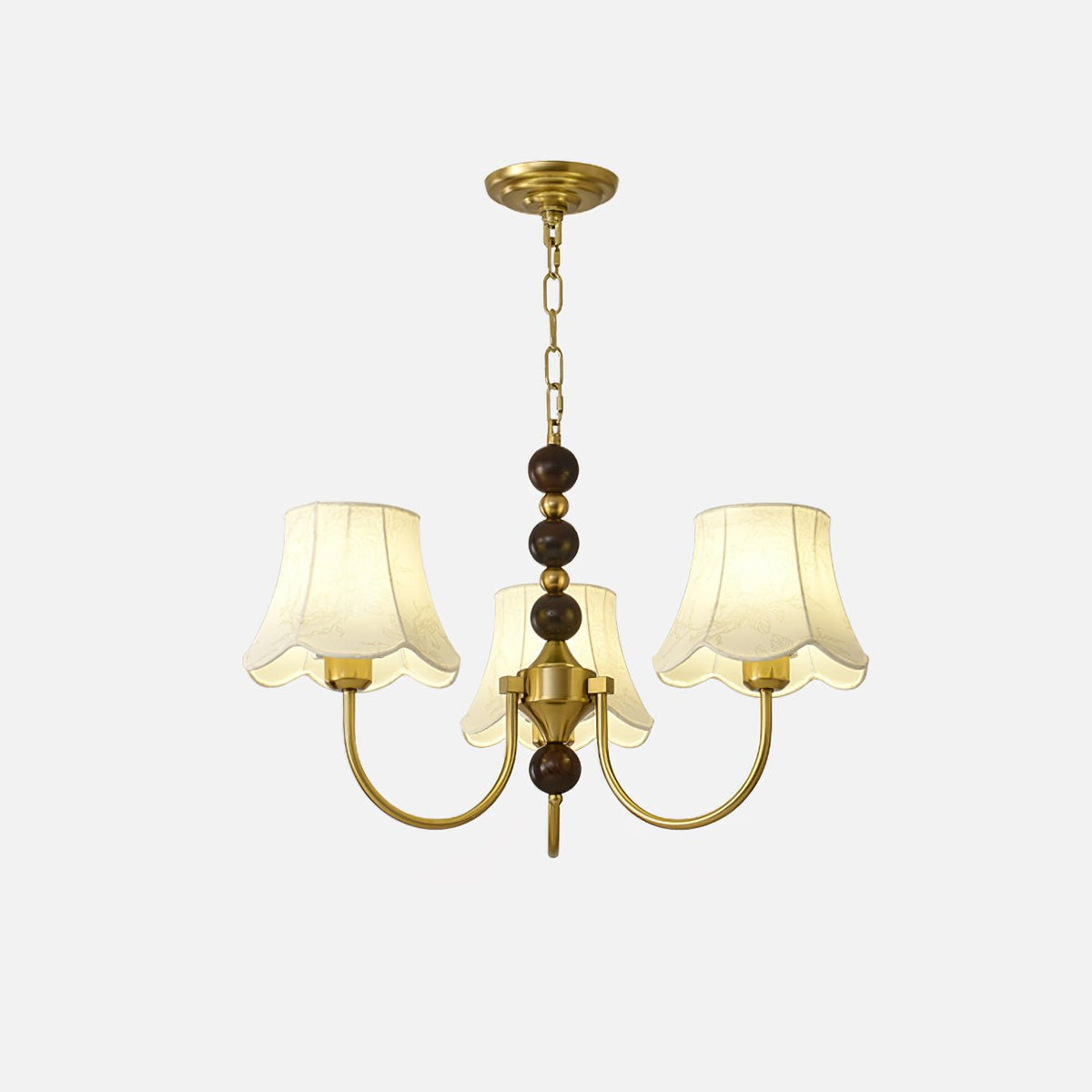 Orchid Fabric Chandelier – Ambient Illumination in Luxury Interior Setting View 16