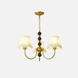 Orchid Fabric Chandelier – Ambient Illumination in Luxury Interior Setting View 16