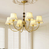 Orchid Fabric Chandelier – Ambient Illumination in Luxury Interior Setting View 6