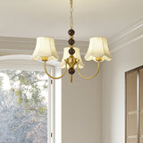 Orchid Fabric Chandelier – Ambient Illumination in Luxury Interior Setting View 9