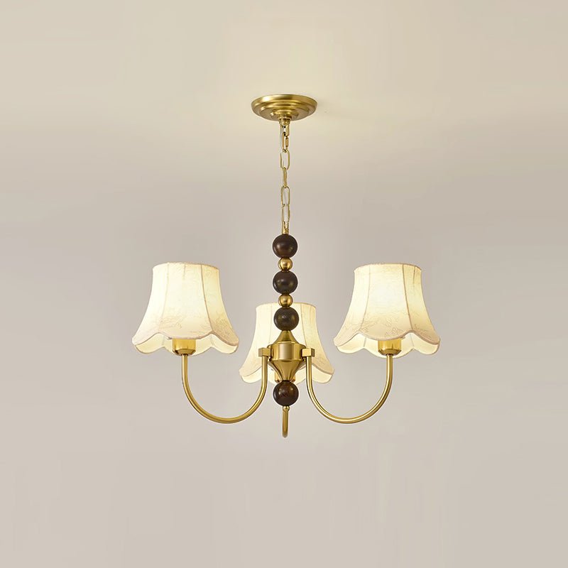 Orchid Fabric Chandelier – Ambient Illumination in Luxury Interior Setting View 13