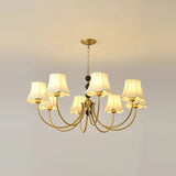 Orchid Fabric Chandelier – Ambient Illumination in Luxury Interior Setting View 15
