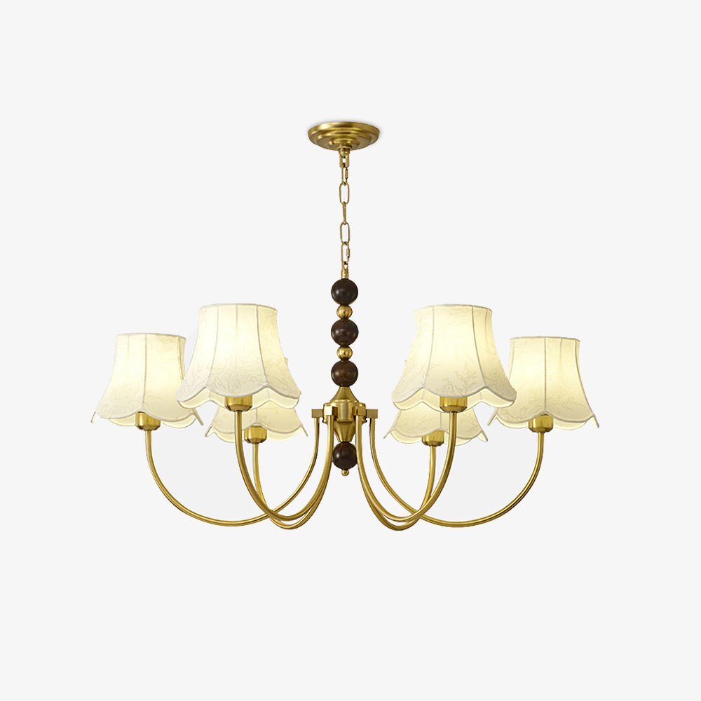 Orchid Fabric Chandelier – Ambient Illumination in Luxury Interior Setting View 18