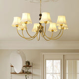 Orchid Fabric Chandelier – Ambient Illumination in Luxury Interior Setting View 5