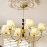Orchid Fabric Chandelier – Ambient Illumination in Luxury Interior Setting View 3