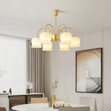 Orchids Brass Chandelier – Ambient Illumination in Luxury Interior Setting View 5