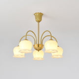 Orchids Brass Chandelier – Ambient Illumination in Luxury Interior Setting View 17