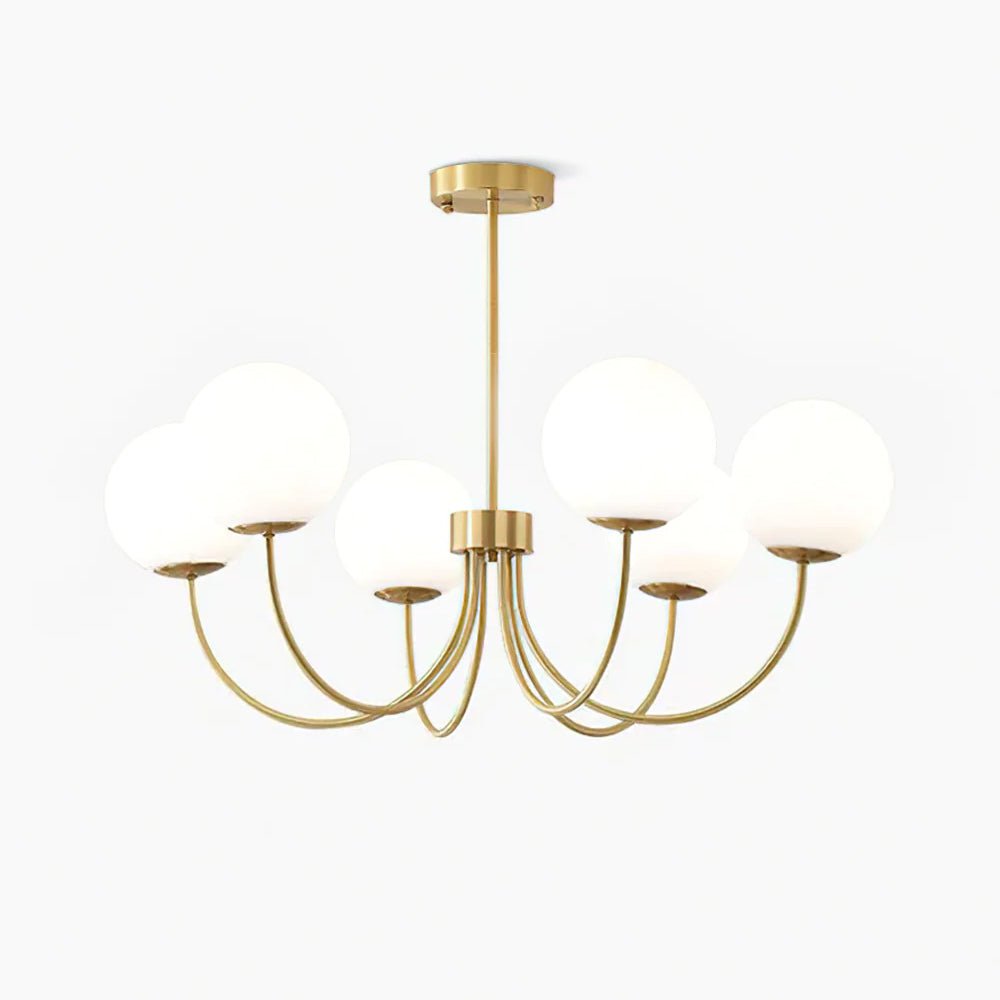 Orillia Curated Mouth-Blown Frosted Glass Chande – Mouth-Blown Frosted Glass Chandelier