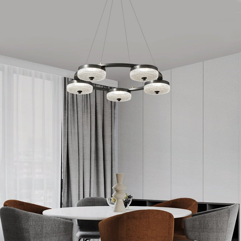 Orion Ring Chandelier – Handcrafted Material Texture and Detail View