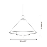 Orlana Cone Pendant Light – Ambient Illumination in Luxury Interior Setting View 5