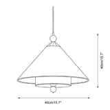 Orlana Cone Pendant Light – Ambient Illumination in Luxury Interior Setting View 7