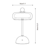 Ormino Disc Curated Mouth-Blown Frosted Glass Ta – macro detail view