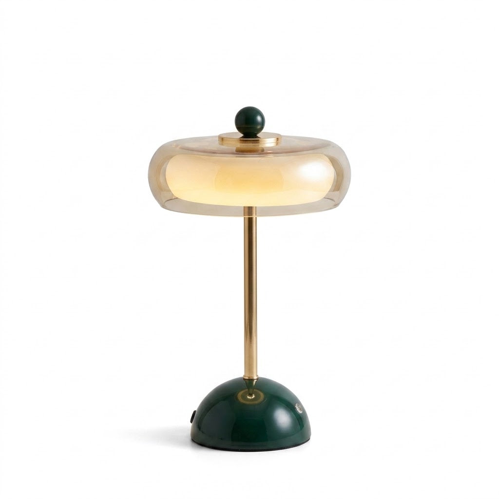 Ormino Disc Curated Mouth-Blown Frosted Glass Ta – W 18cm x H 34cm  W 7.1 x H 13.3 finish configuration