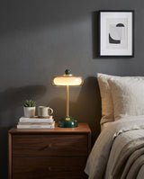 Ormino Disc Curated Mouth-Blown Frosted Glass Ta – dimensional scale reference