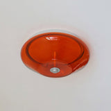 Orvella Curated Amber Art Glass Flush Mount Ceil – Dia 36cm x H 14.5cm  ∅ 14.1 x H 5.7 finish configuration