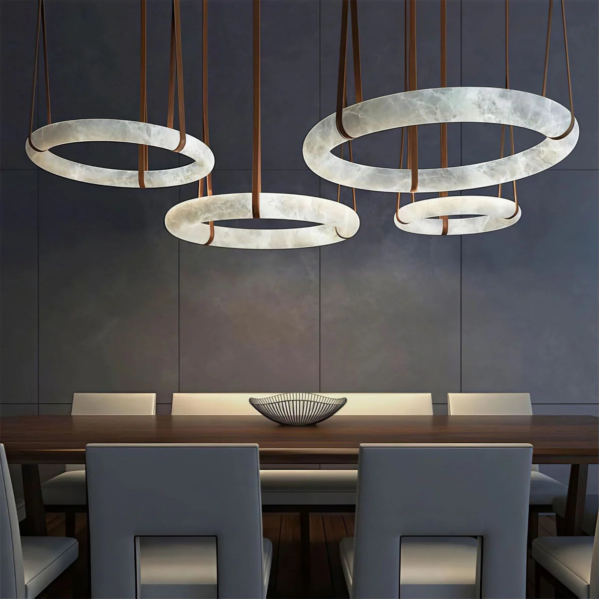 Spanish Alabaster Pendant Light View 5 | Oslo A Pendant Light | Spanish Alabaster | JINSHE | JINSHE
