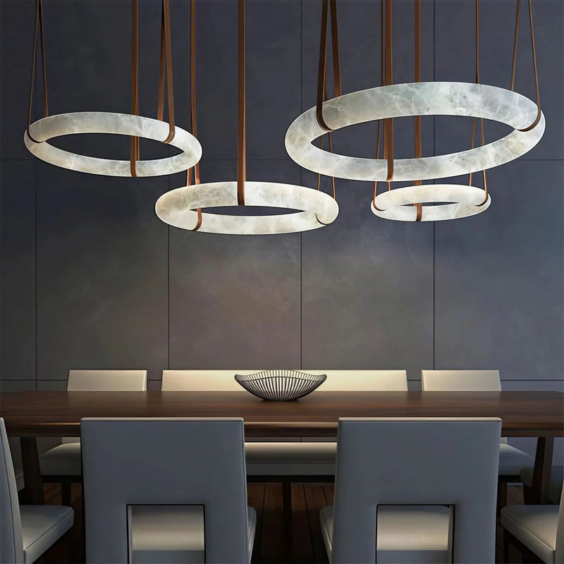 Spanish Alabaster Pendant Light View 5 | Oslo A Pendant Light | Spanish Alabaster | JINSHE | JINSHE