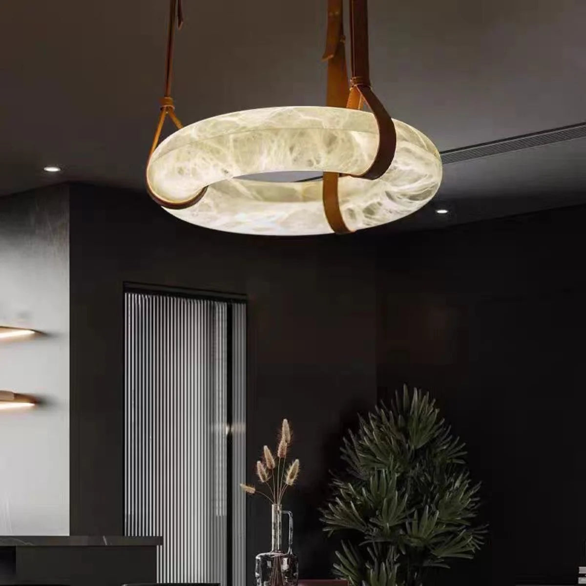 Spanish Alabaster Pendant Light View 9 | Oslo B Pendant Light | Spanish Alabaster | JINSHE | JINSHE
