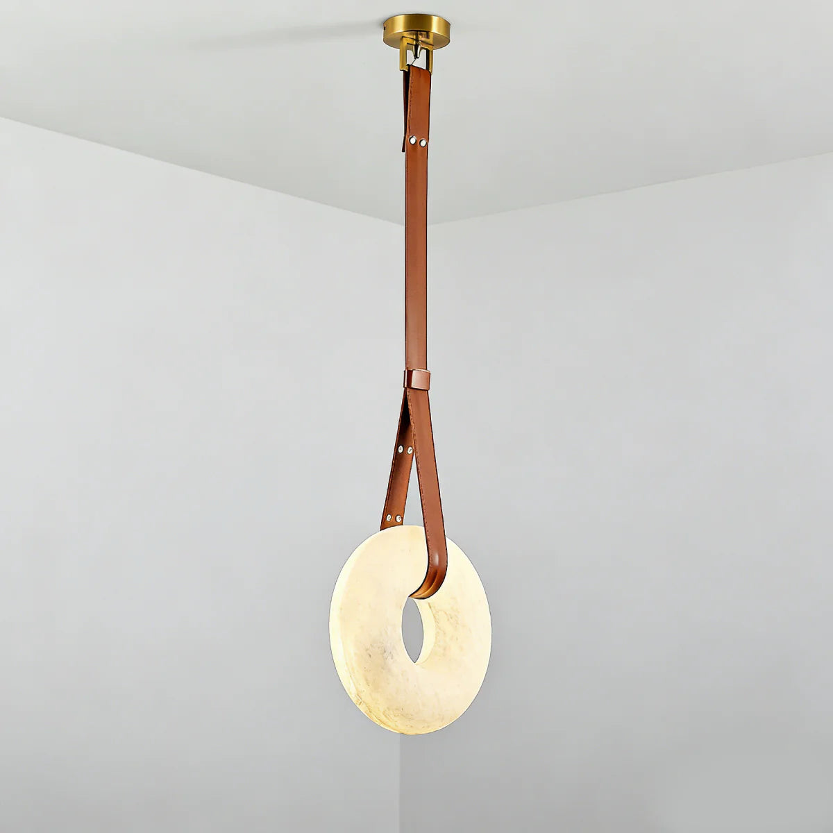 JINSHE Spanish Alabaster Pendant - Organic Sculptural Form for Modern Spaces Pendant Light - product image