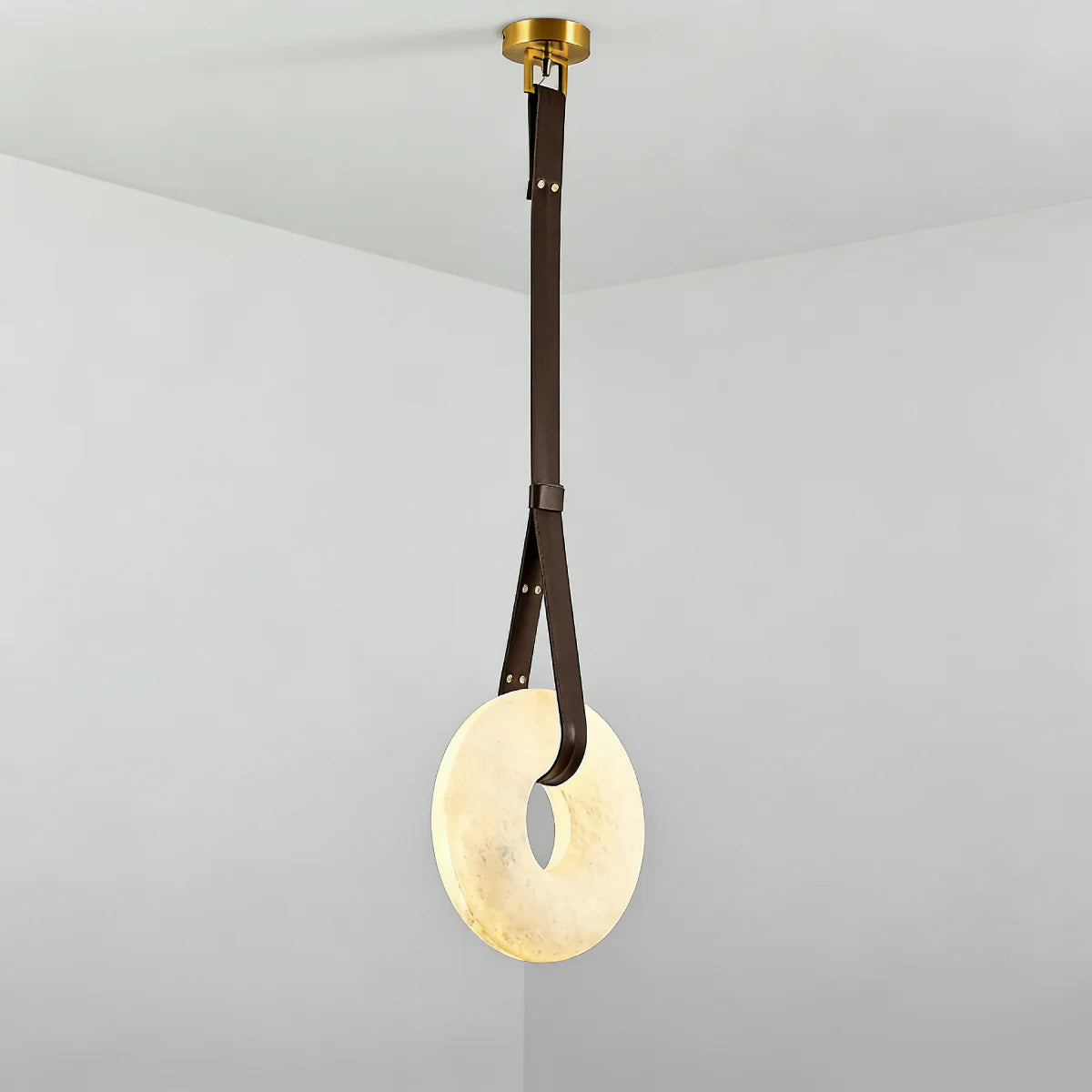 JINSHE Spanish Alabaster Pendant - Organic Sculptural Form for Modern Spaces Pendant Light - product image