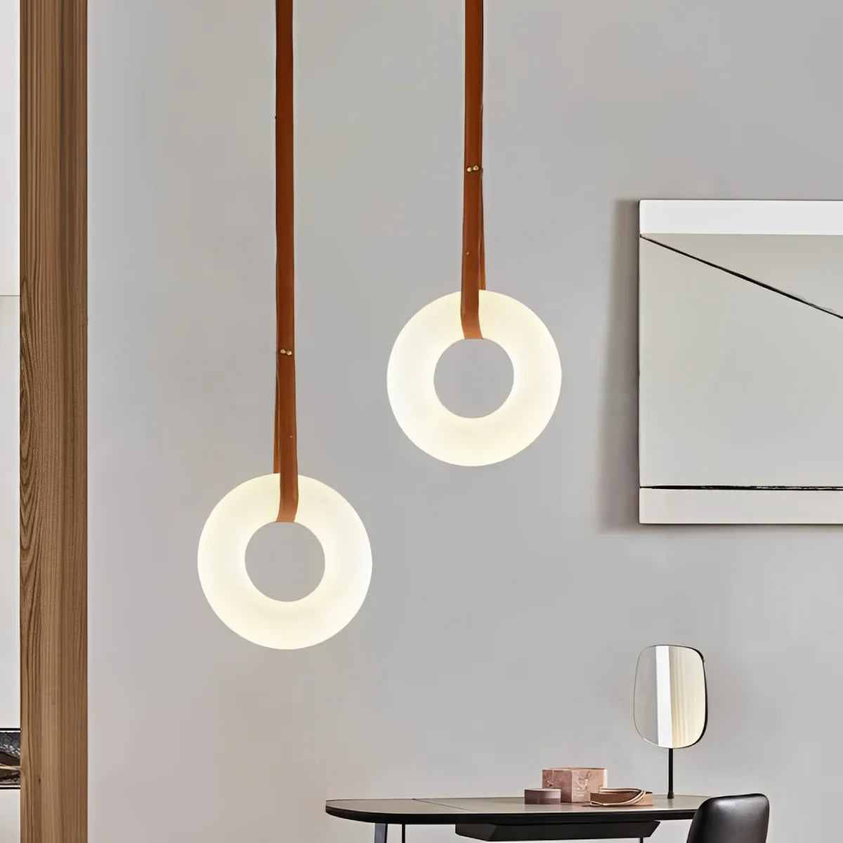 JINSHE Spanish Alabaster Pendant - Organic Sculptural Form for Modern Spaces Pendant Light - product image
