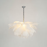 Pluma Sculptural Feather Chandelier – handcrafted surface texture #1 #2