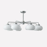 Oval Persimmon Curated Mouth-Blown Frosted Glass – structural canopy joint detail #1
